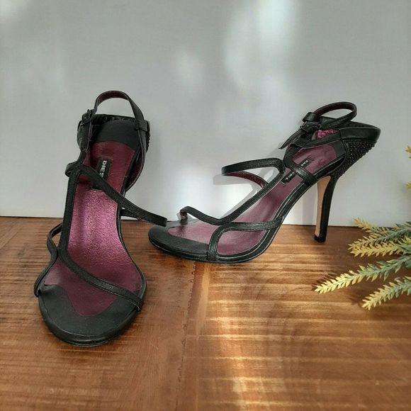 Diesel Black and Purple Heels - Picture 2 of 6